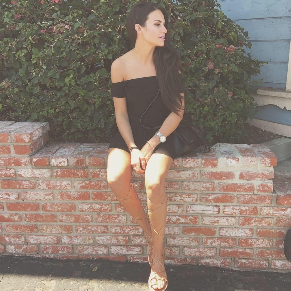 Black Cotton Off The Shoulder Top